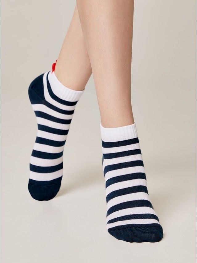 Skarpetki damskie CONTE ELEGANT ACTIVE, r.36-37, 223 biało-granatowy - 3