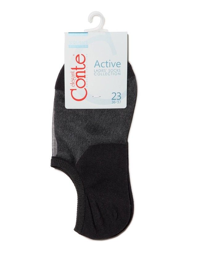 Skarpety damskie CONTE ELEGANT ACTIVE (ultrakrótkie) 18С-4СP, r. 36-37, 000 czarny - 3
