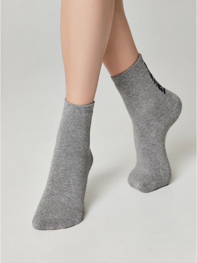 Skarpetki damskie CONTE ELEGANT COMFORT (frotte),r.36-38, 570 szary - 3