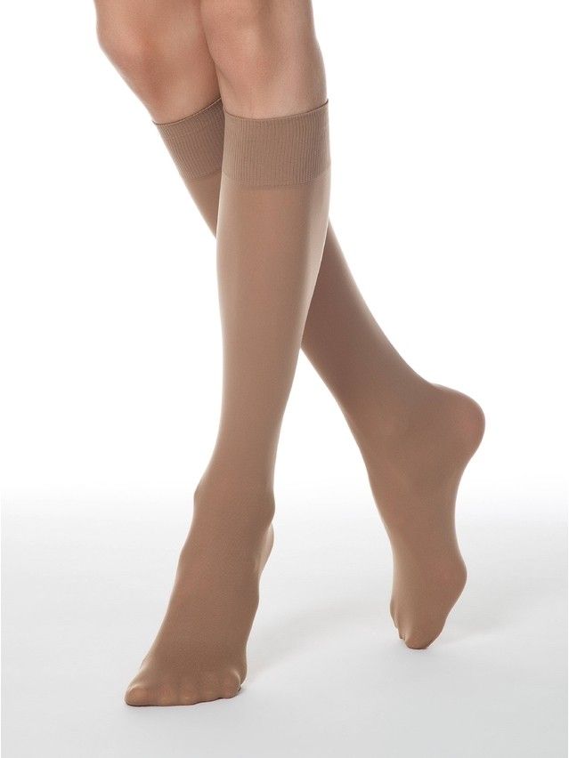 Podkolanówki CONTE ELEGANT MICROFIBRA 50 (koperta),r.36-39, natural - 3