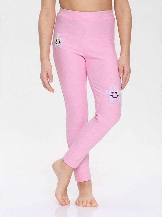 Legginsy dla dziewczynek CONTE ELEGANT MINI COSMO, r.104,110-56, camelia rose - 3