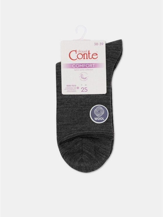 Skarpetki damskie CONTE ELEGANT COMFORT z wełną, r.36-37, 000 ciemnoszary - 6