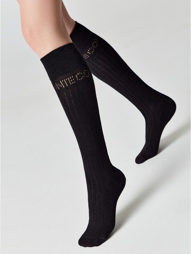Podkolanówki damskie CONTE ELEGANT CLASSIC, r.36-39, 006 czarny - 2