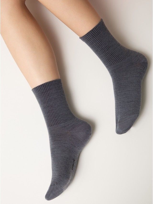 Skarpetki damskie wełniane COMFORT, r.36-38, 583 grafitowy - 4