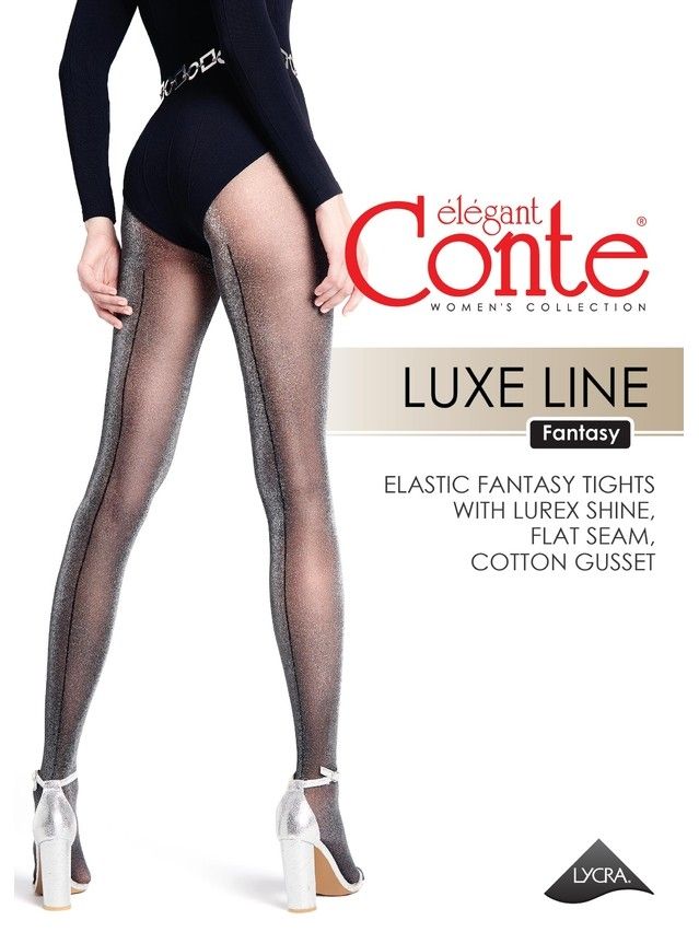 Rajstopy damskie CONTE ELEGANT LUXE LINE, r.2, nero - 4