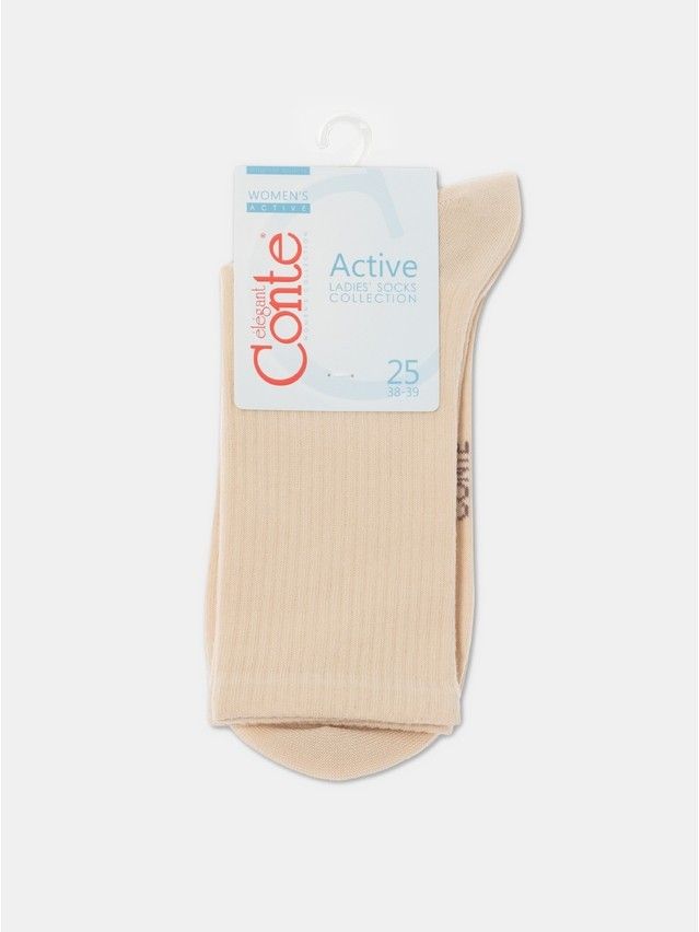 Skarpetki damskie CONTE ELEGANT ACTIVE, r.36-37, 000 beżowy - 4