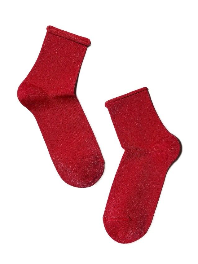 Skarpetki damskie z wiskozy CLASSIC (lureks, bez ściągacza) 17С-16СП, r.36-37, 000 czerwony - 3