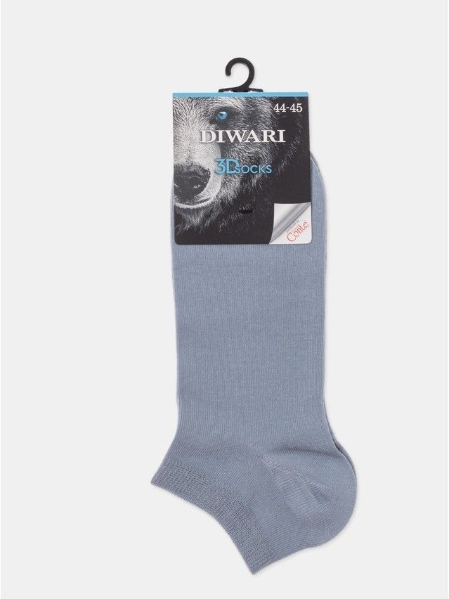 Skarpetki męskie DW 3DSOCKS (krótkie),r.40-41, 000 jasny jeans - 4