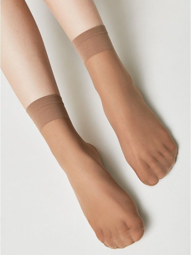 Skarpety damskie TENSION SOFT 20 (1 para),r. 23-25, bronz - 8