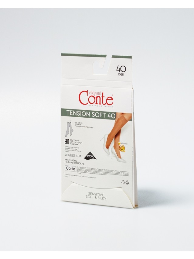 Podkolanówki damskie TENSION SOFT 40 (1 para),r. 23-25, nero - 4