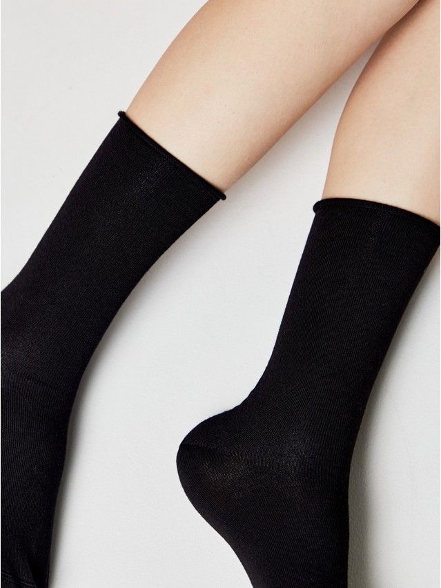 Skarpetki damskie bawełniane COMFORT (bez ściągacza) 19С-101СП, r. 36-37, 000 grafitowy - 7