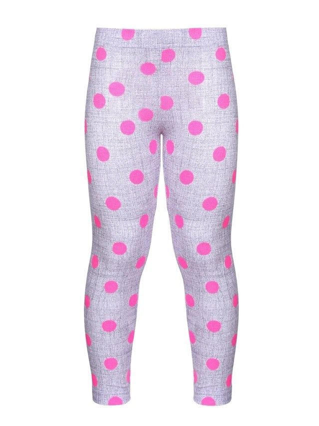 Legginsy dla dziewczynek PALLINA, r.98,104-52, fuchsia melange - 1