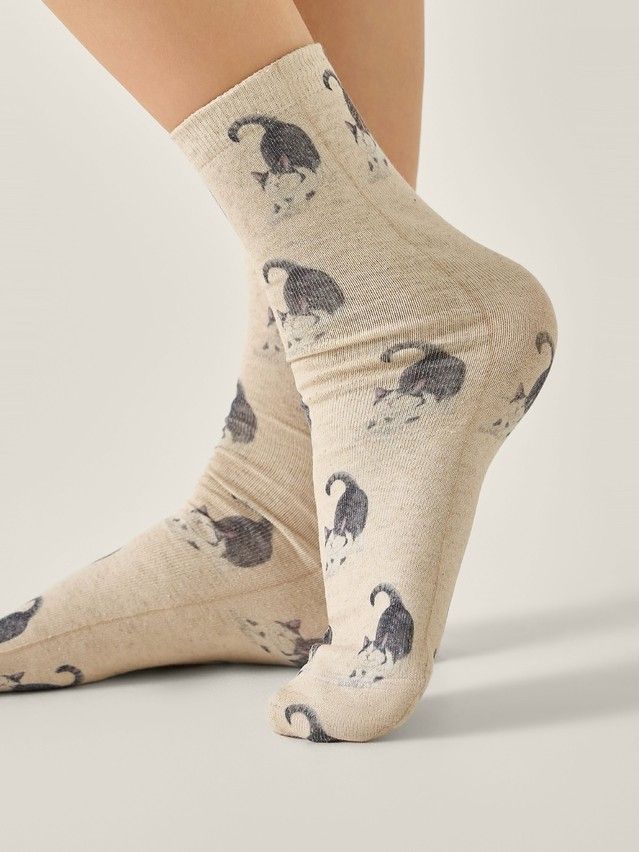 Skarpetki damskie CONTE ELEGANT FANTASY, r.36-38, 741 beżowy - 2