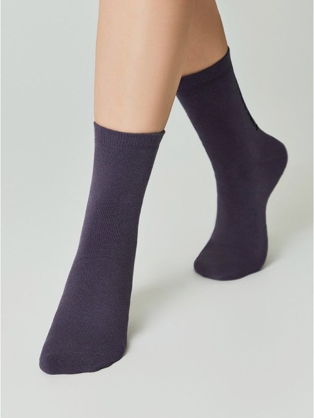 Skarpetki damskie CONTE ELEGANT COMFORT (frotte),r.36-38, 570 szaro-fioletowy - 2