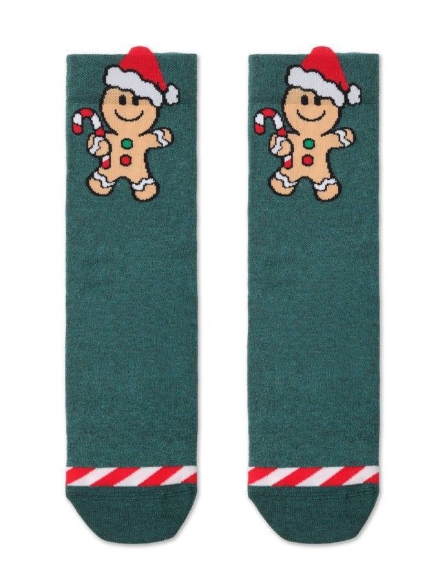 Носки мужские DW NEW YEAR 21С-71СП, р.42-45, 652 темно-бирюзовый - 1