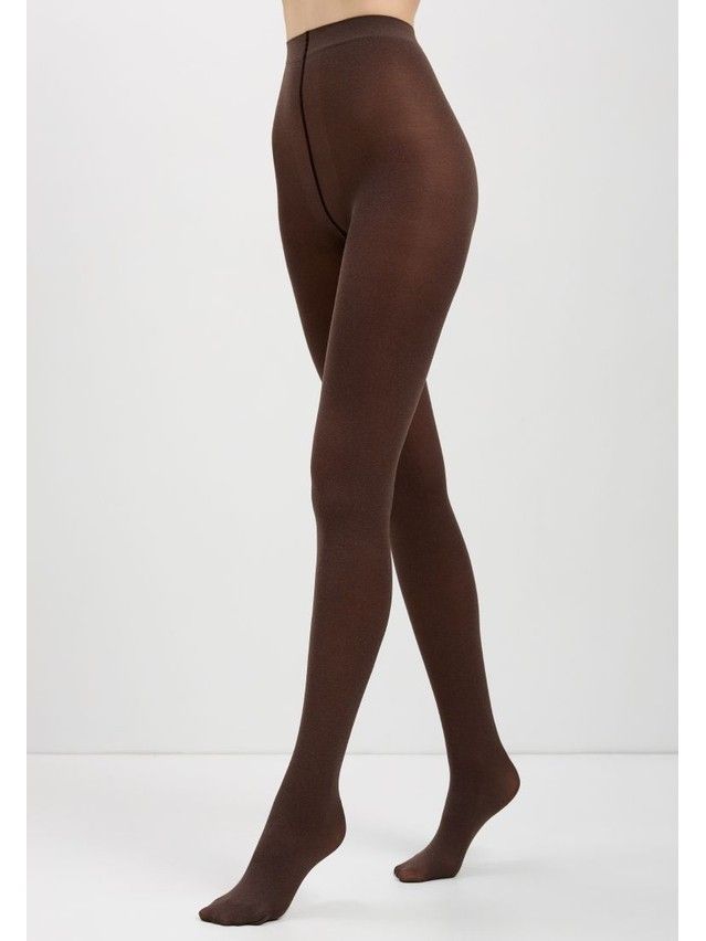 Rajstopy damskie CONTE ELEGANT TRENDY MELANGE, r.2, chocolate - 9