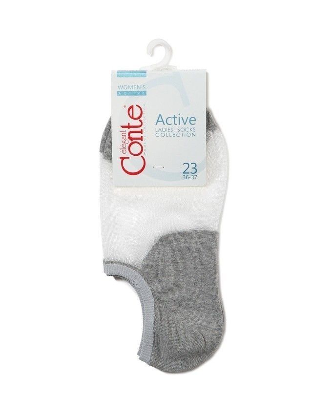 Skarpety damskie CONTE ELEGANT ACTIVE (ultrakrótkie) 18С-4СP, r. 36-37, 000 szary - 3
