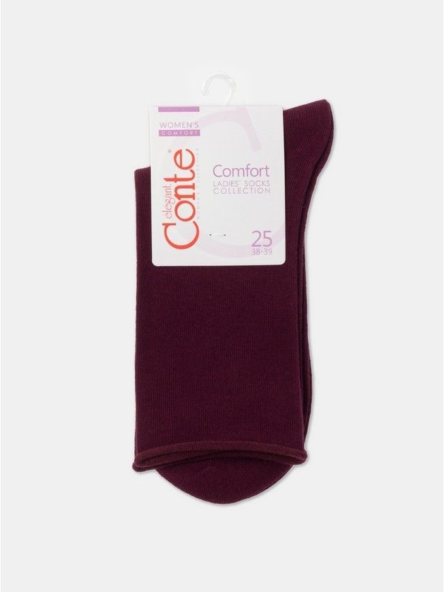 Skarpetki damskie bawełniane COMFORT (bez ściągacza),r. 36-37, 000 jasnofioletowy - 5