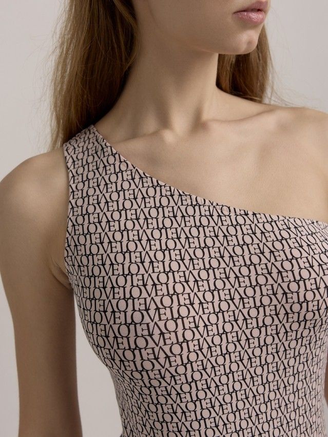 Body damskie CE LBD 2507, r.170-84-90/XS, różowo-czarny love - 4