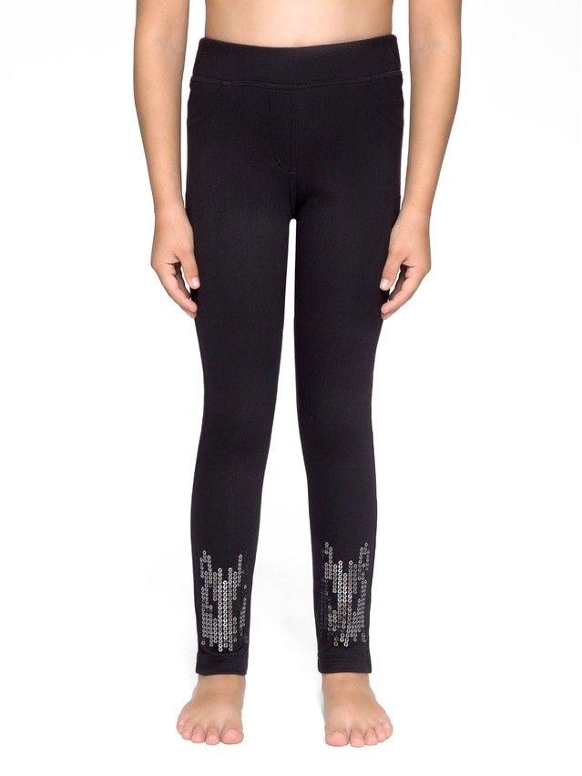 Legginsy dla dziewczynek CONTE ELEGANT MINI TWINKLE, r.110,116-56, nero - 2