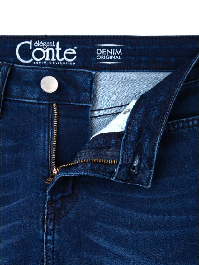 Spodnie denim CONTE ELEGANT CON-46, r.164-90, ciemnoniebieski - 6