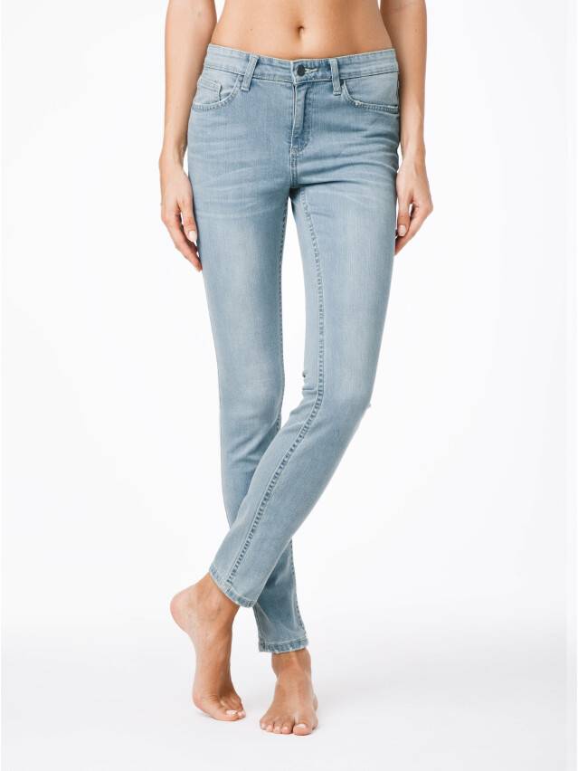Spodnie jeansowe damskie CONTE ELEGANT 756/3465, r.170-102, błękitny - 1