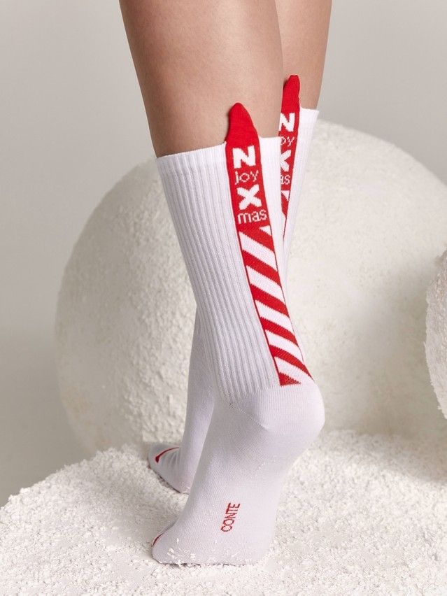 Skarpetki damskie CE NEW YEAR , r.36-39, 280 biały - 1
