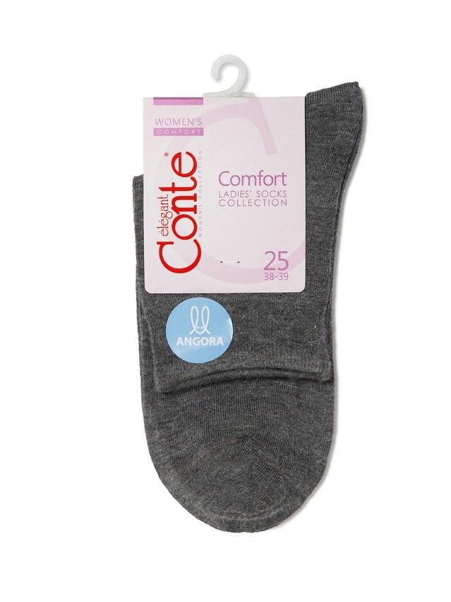 Skarpetki damskie COMFORT, wiskoza (angora) 14С-114СP, r. 36-37, 000 ciemnoszary - 3