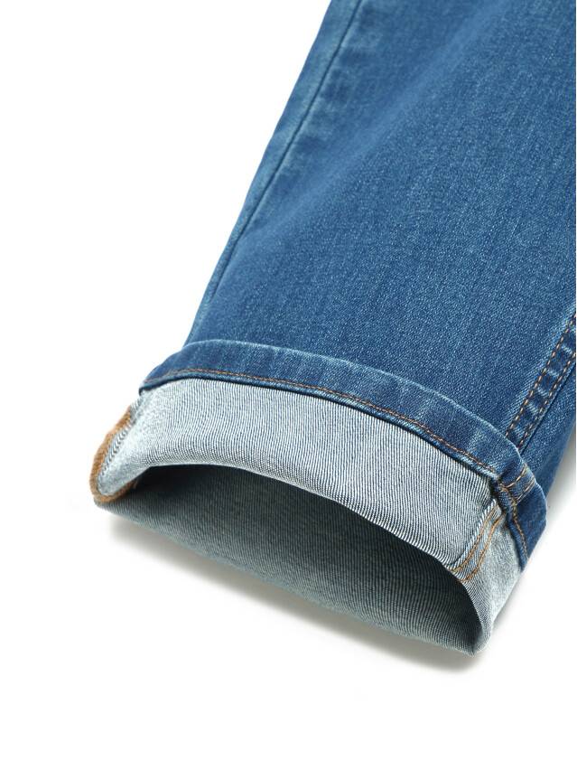 Proste jeansy ze średnim stanem CON-154 Lycra®, r.170-102, mid stone - 8