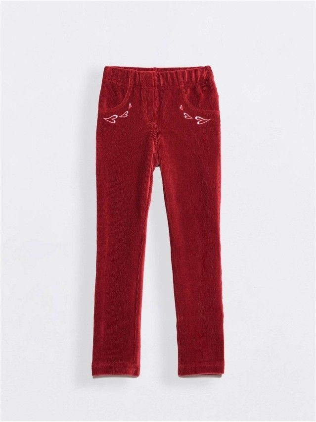 Legginsy dla dziewczynek AVRORA, r.110,116-56, bordo - 1