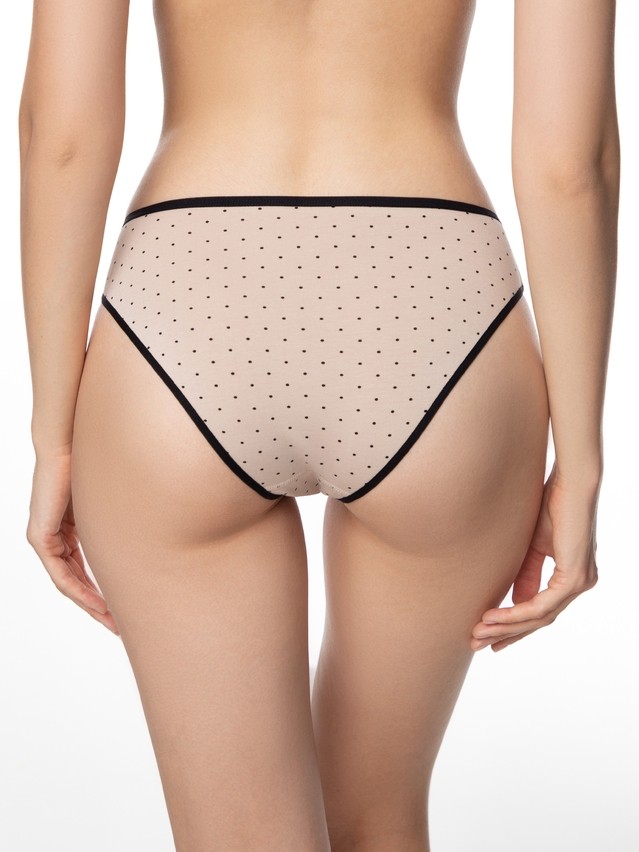 Majtki damskie CONTE ELEGANT PRINT DOTS LB 2546, r.90/XS, cappuccino-czarny - 2