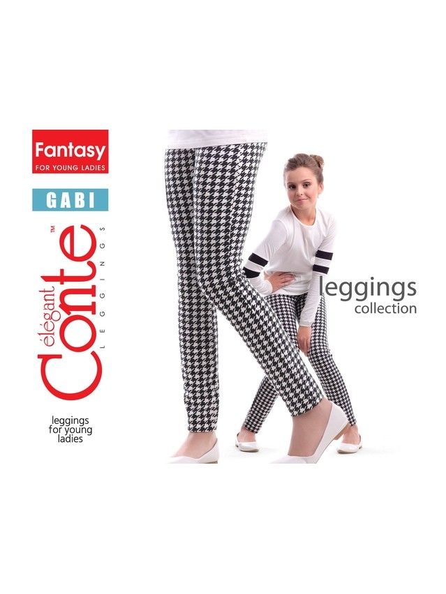 Legginsy dla dziewczynek GABI, r. 158,164-90, nero - 5