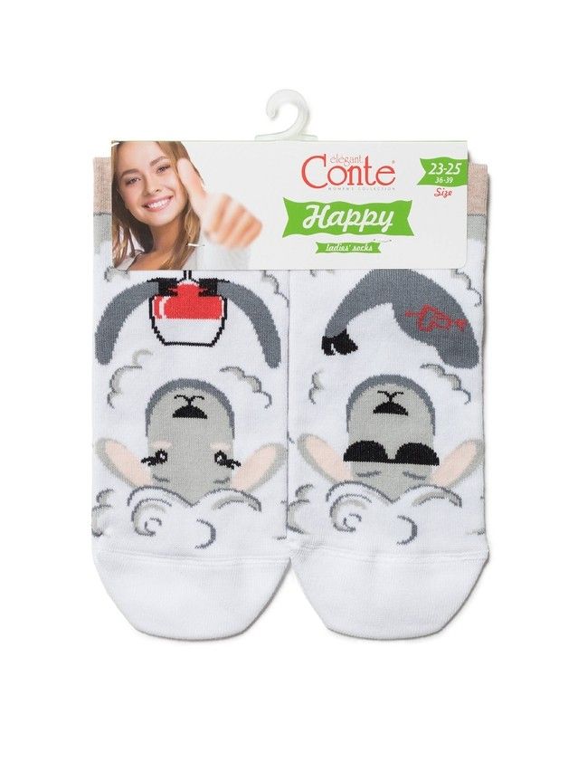 Skarpetki damskie HAPPY 18С-227СP, r. 36-39, 173 błękitny - 3