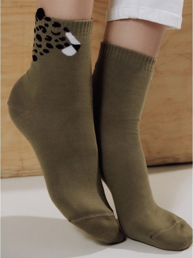 Skarpetki damskie CONTE ELEGANT CLASSIC, r.36-37, 249 khaki - 1