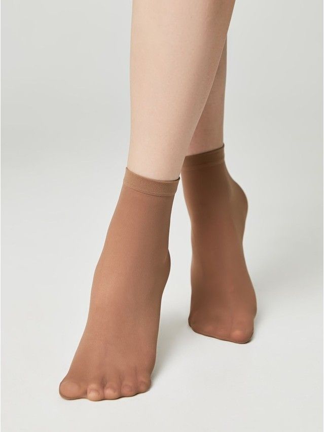 Skarpetki damskie CE TULLE (2 pary),r.36-39, bronz - 5