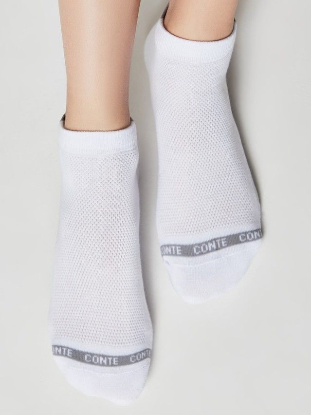 Носки женские хлопковые CE ACTIVE (короткие, махр. стопа) 16С-92СП, р.23, 573 белый - 1