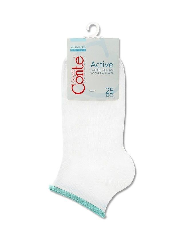 Skarpety damskie CONTE ELEGANT ACTIVE, r. 36-37, 035 ciemnoniebieski-pomarańczowy - 3