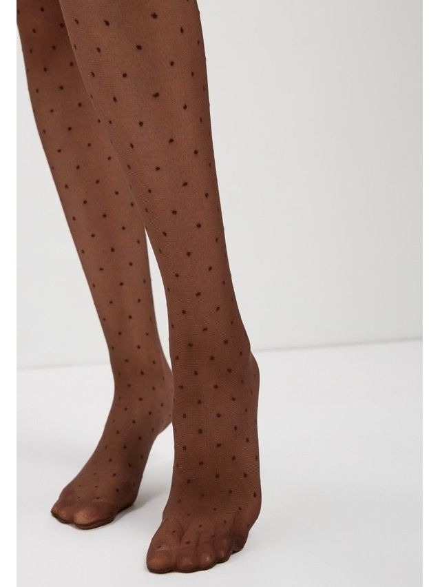 Rajstopy damskie. FANTASY DOTS, r.2, chocolate - 9
