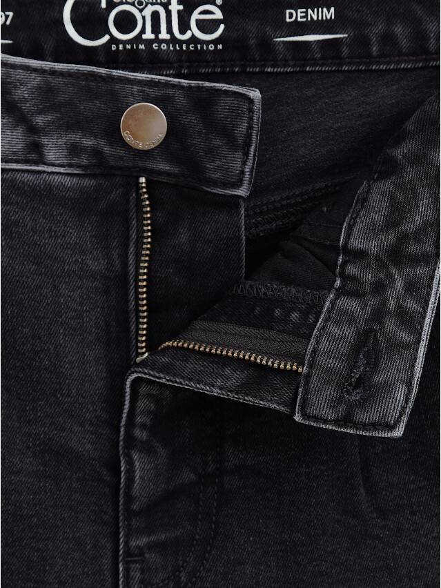Spodnie jeansowe CONTE ELEGANT CON-423, r.170-94, czarny - 6