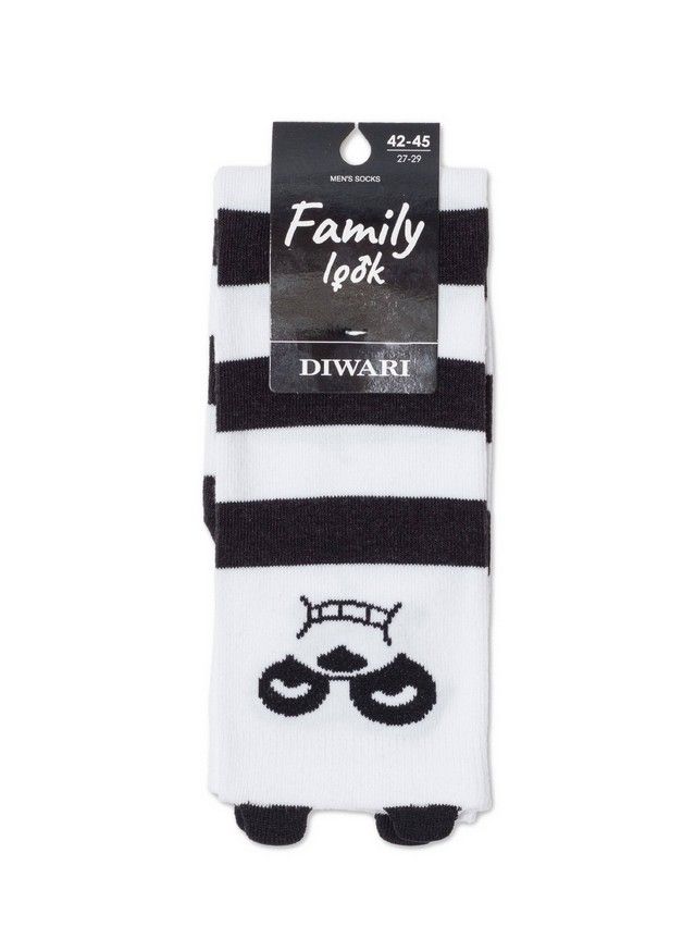Носки муж. DW FAMILY LOOK 21С-27СПА, р.27-29, 155 белый-черный - 2