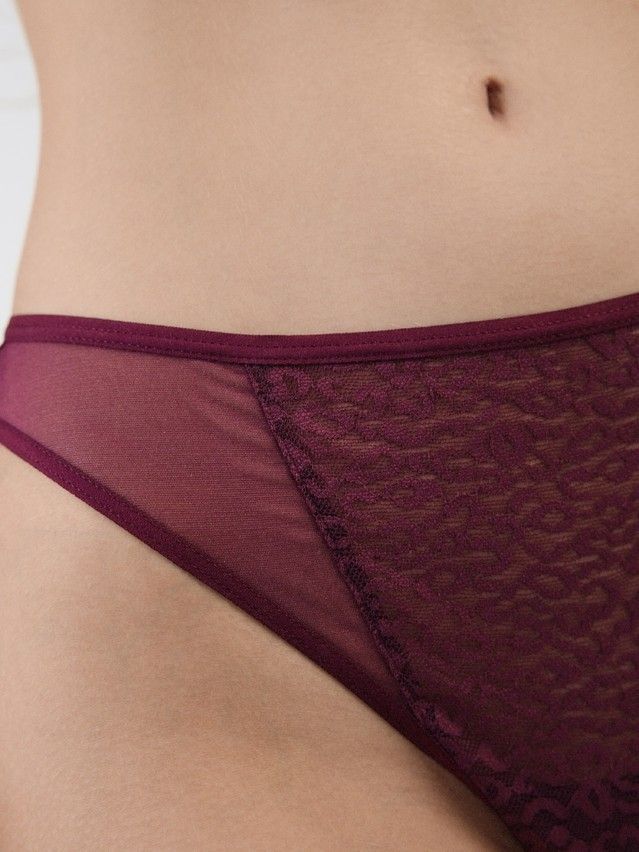 Majtki damskie CE SAVAGE LBR 2776, r.90/XS, marsala - 3