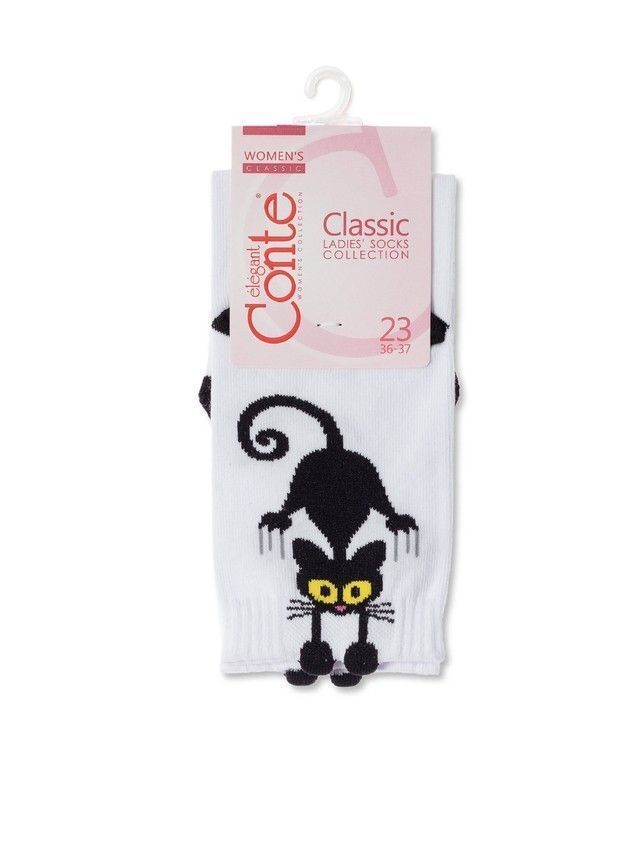 Skarpetki damskie CONTE ELEGANT CLASSIC, r. 36-37, 233 biały - 4