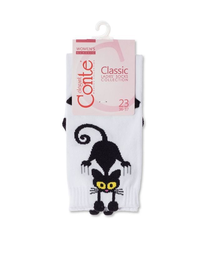 Skarpetki damskie CONTE ELEGANT CLASSIC, r. 36-37, 233 biały - 4