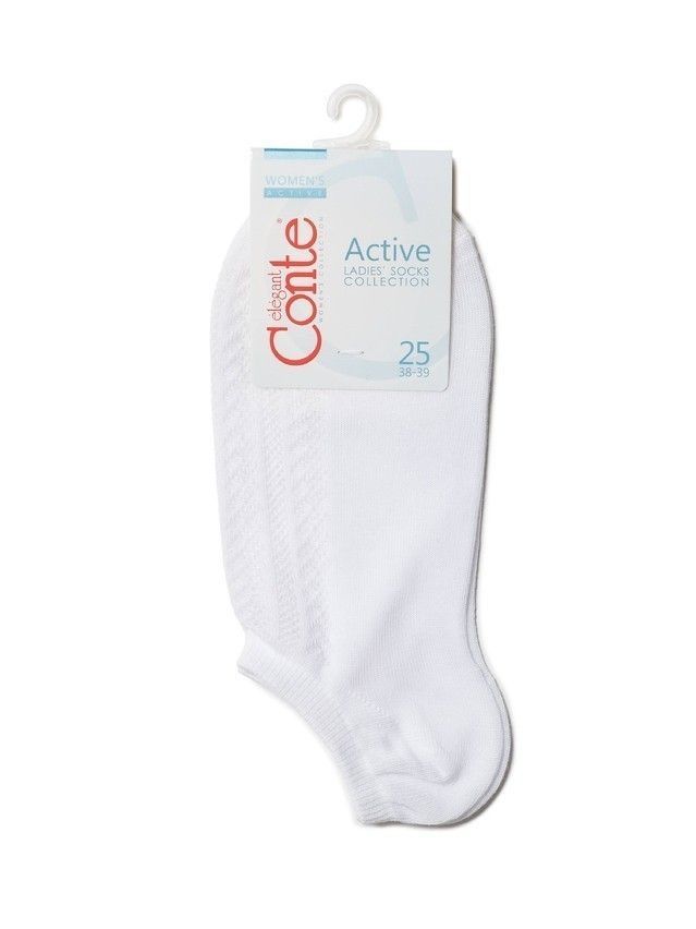Skarpetki damskie bawełniane ACTIVE (ultrakrótkie) 19С-185СP, r.36-37, 179 biały - 3