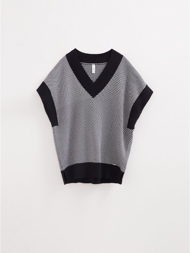 Жилет женский CE LDK2393 23С-93СП, р.170-92, black-white - 4