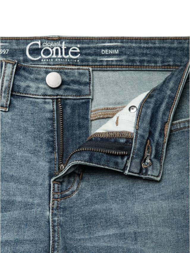 Spodnie denim CONTE ELEGANT CON-146, r.170-94, mid blue - 7