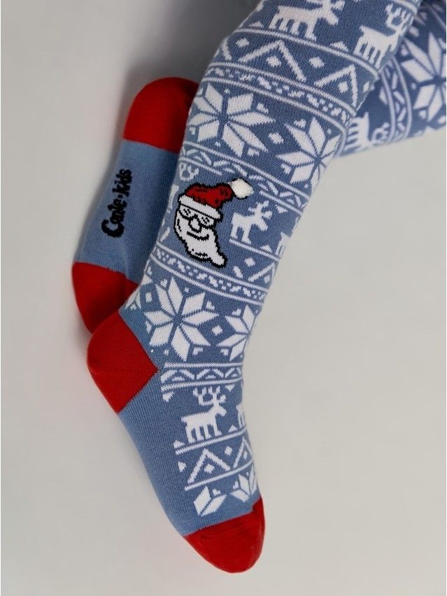 Rajstopy dziecięce CONTE-KIDS NEW YEAR, r.104-110, 666 jasny jeans - 3