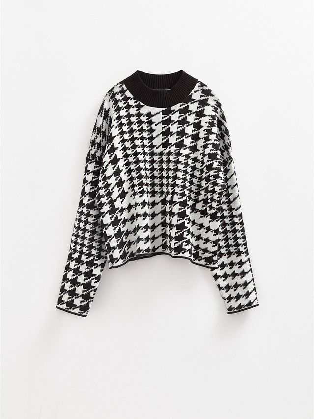 Джемпер женский CE LDK23103 23С-103СП, р.170-92, black-white - 4