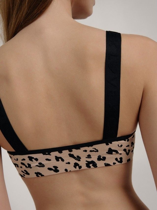 Bustier damski CONTE ELEGANT COTTON LOVE LBE 2530, r.170-84/XS, beżowo-czarny leo - 7