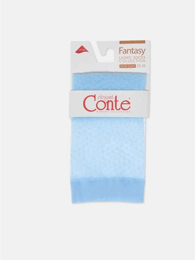 Skarpetki damskie w kropeczki, r.36-39, light blue - 6